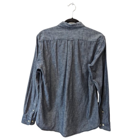 Muji Men's Washed Oxford Button Down Shirt - Picture 2 of 6